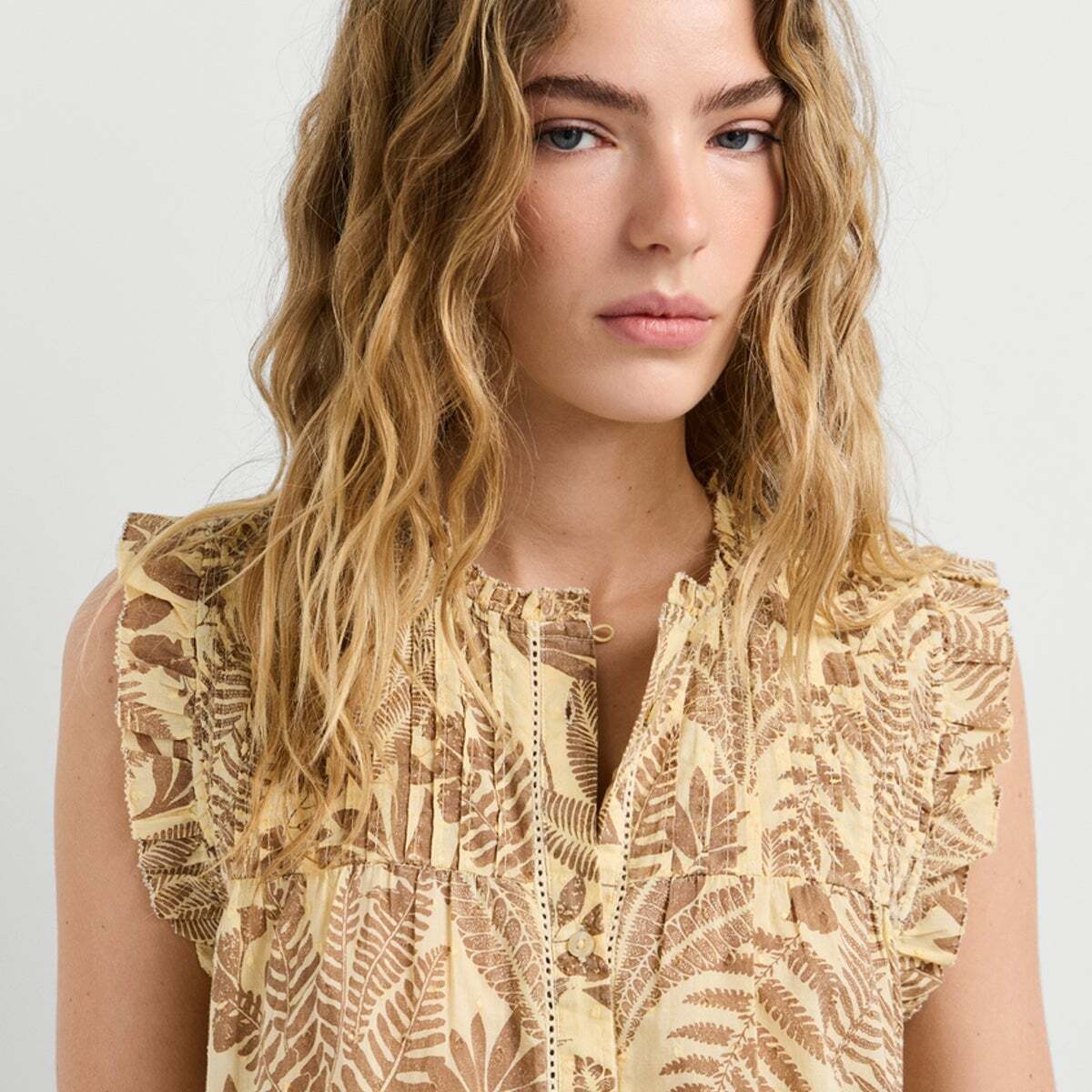 Blouse À Imprimé Floral brun brun, PEPE JEANS