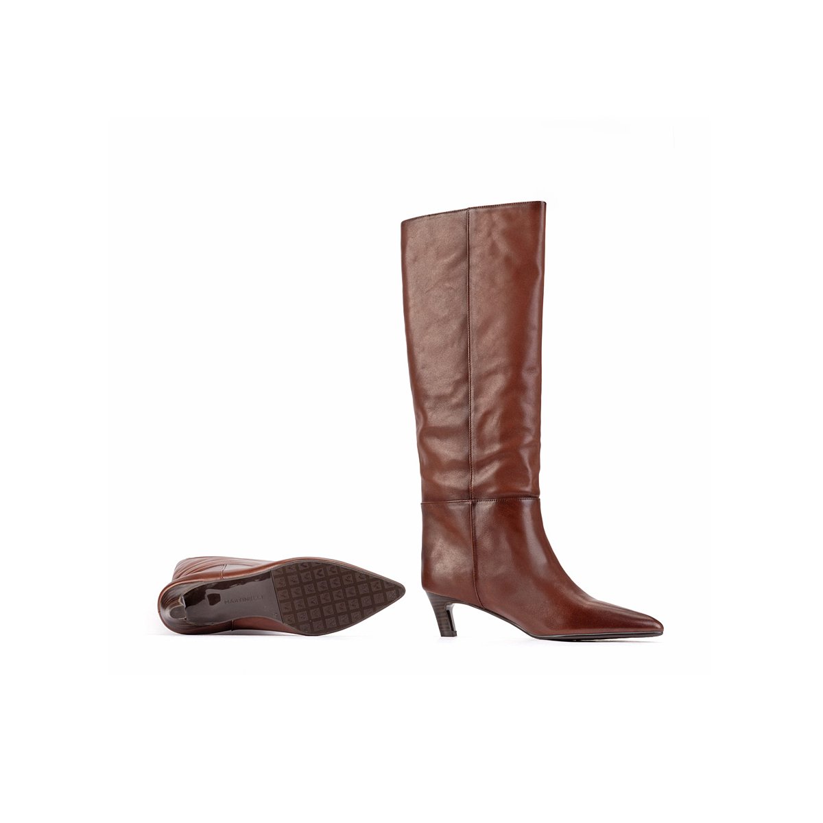 Bottes cuir Catarina cafe, MARTINELLI