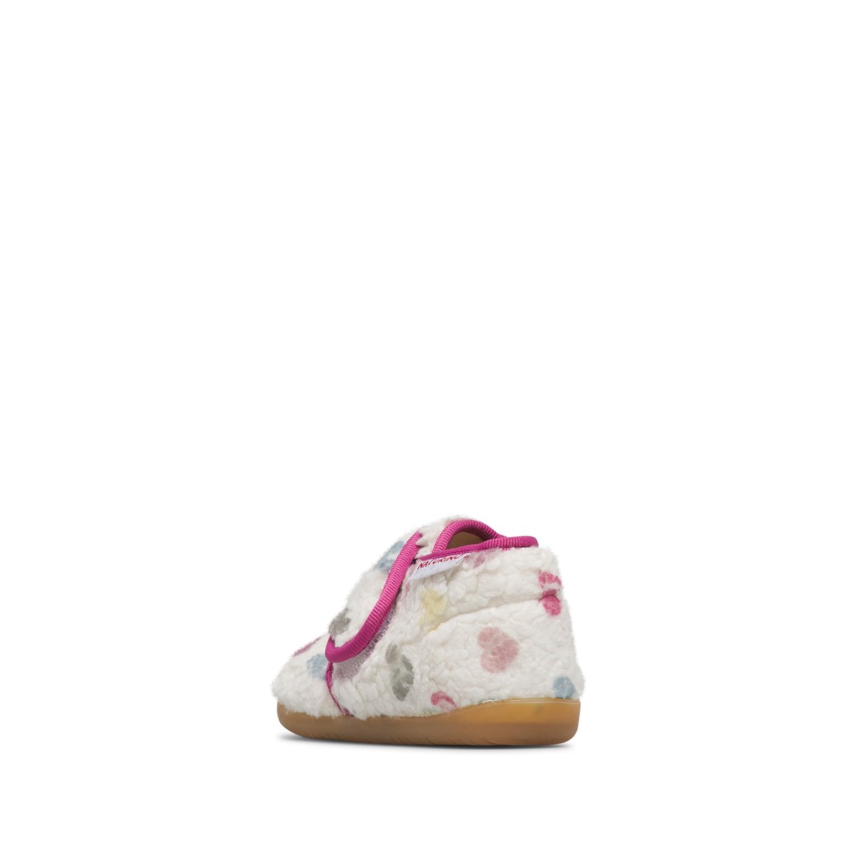 Pantoufles en laine HOME blanc crème-multicolore, NATURINO