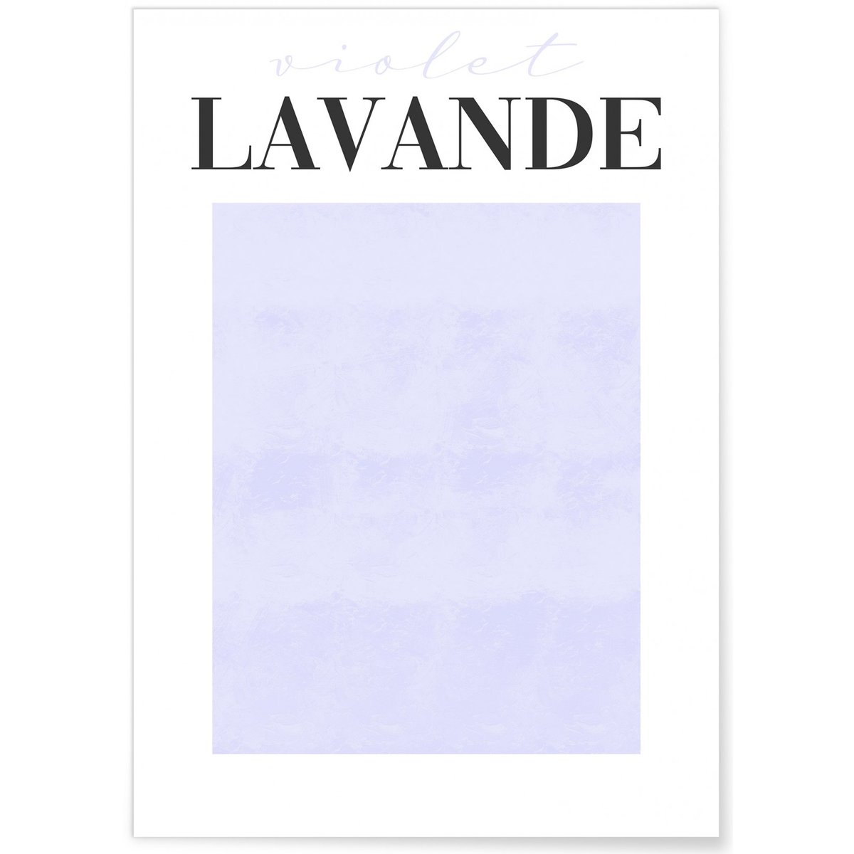 Affiche Violet Lavande blanc, L'AFFICHERIE