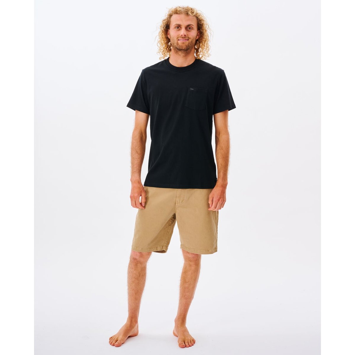 T-Shirt PLAIN POCKET noir, RIP CURL