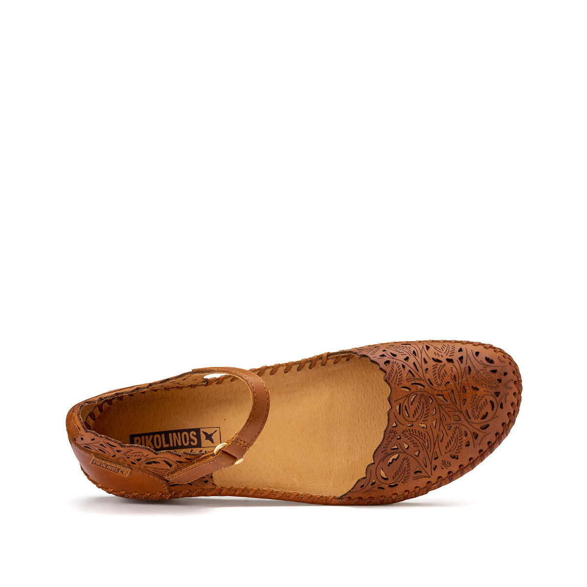 Sandalen in leer Vallarta cognac , PIKOLINOS