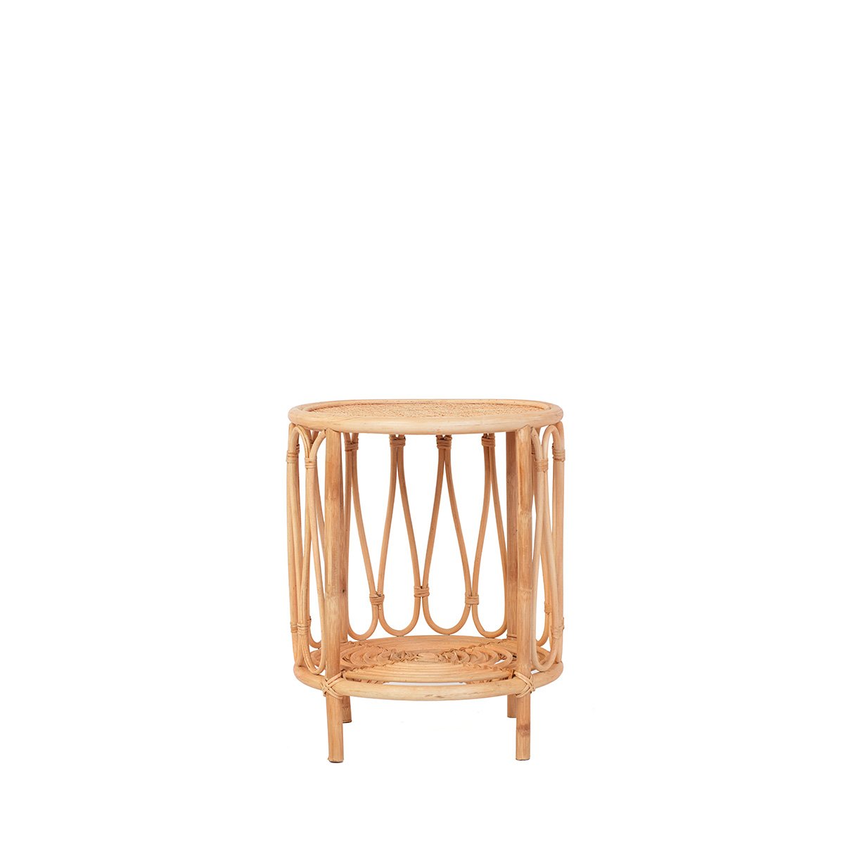 Table d'appoint rotin et cannage poggio v002237, MAISON AUBERTIN