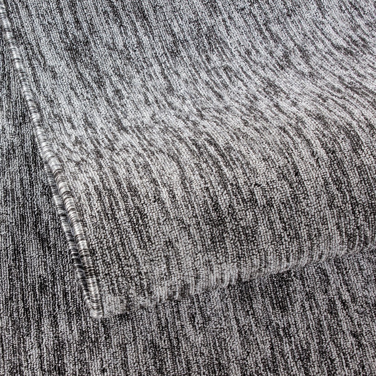 Tapis intérieur rond à poils courts NADOR gris, NAZAR RUGS