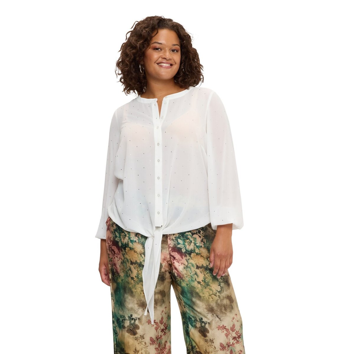 Chemise avec points lumineux blanc, FIORELLA RUBINO