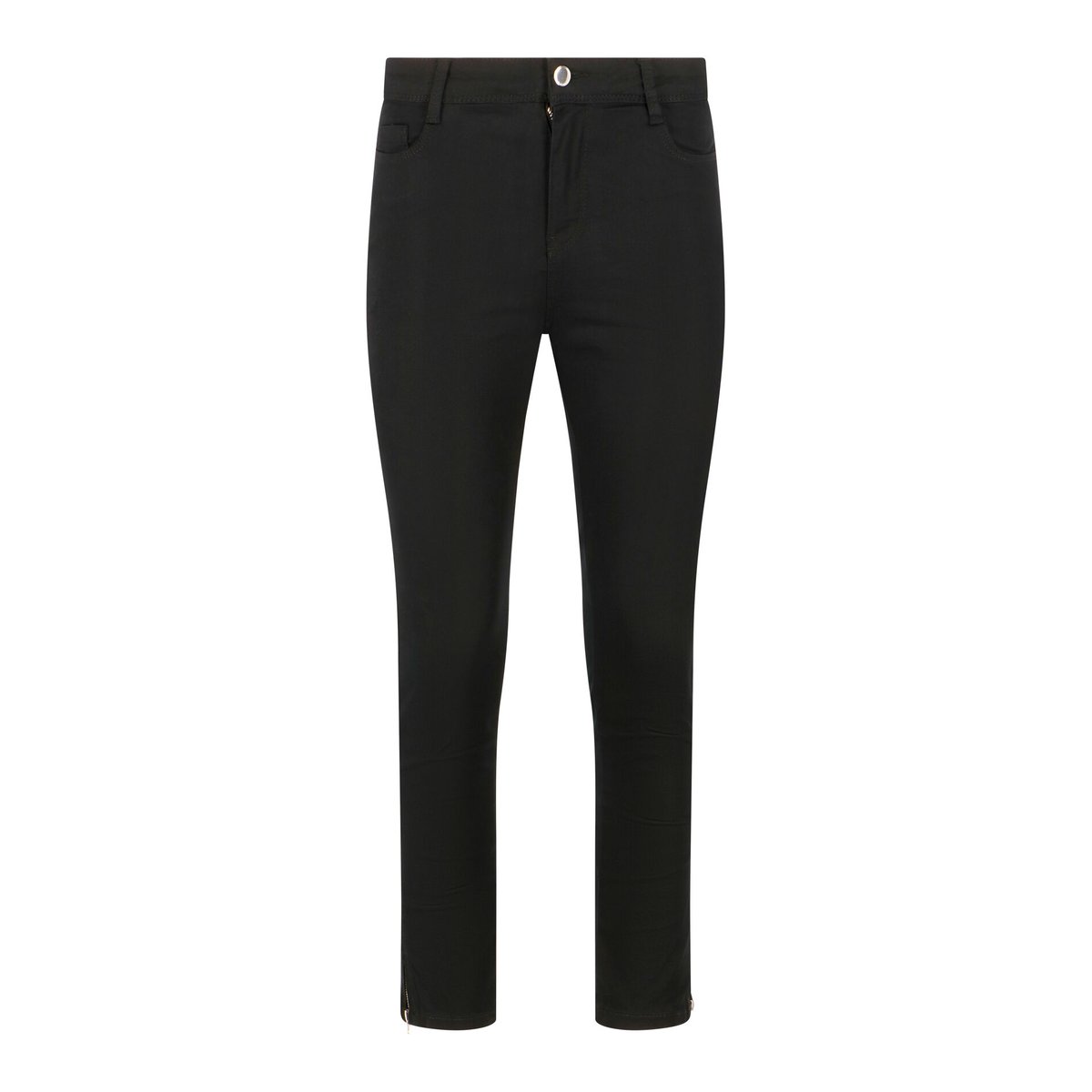 Pantalon coupe slim noir, LOLALIZA