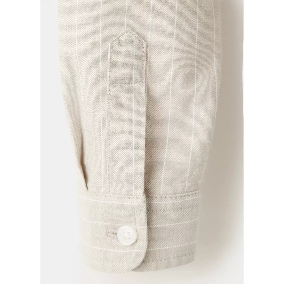 Chemise 100 % coton rayures sable, MANGO BABY