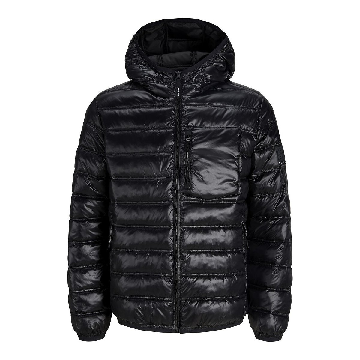Chaqueta brillante con capucha negro, JACK & JONES