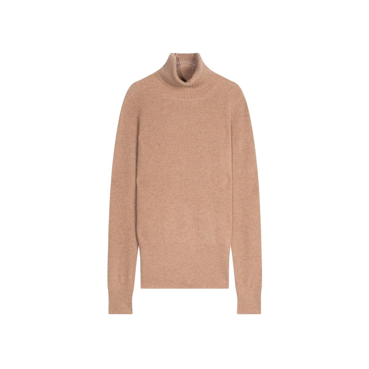 Pull Col Roulé Camel Chiné Billy camel chiné, JUST CASHMERE