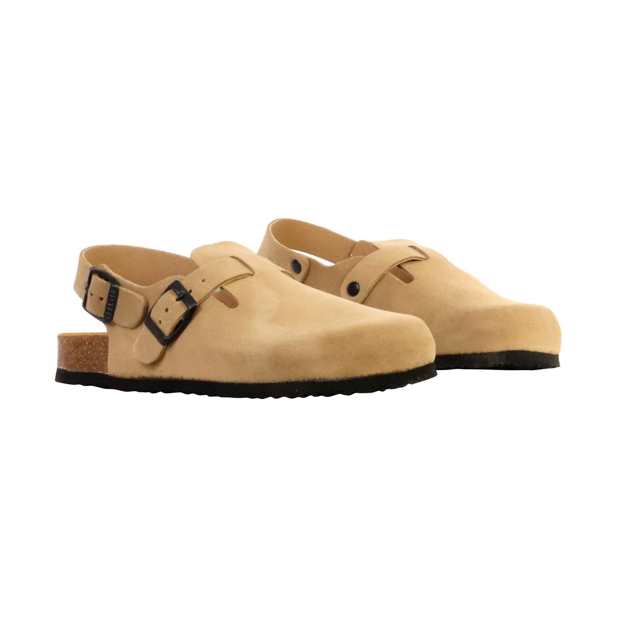 Mules Cuir Blogwork tan, PLAKTON