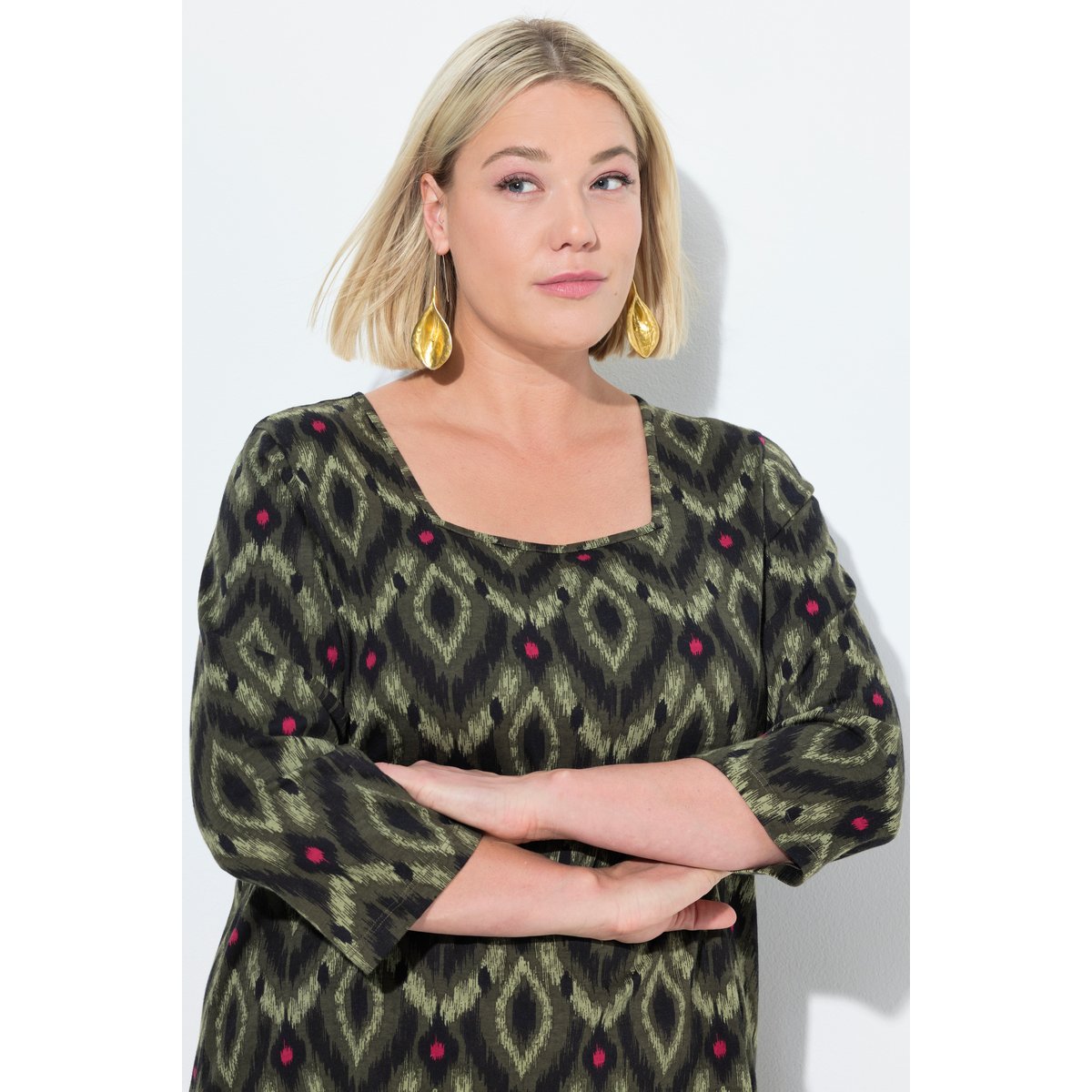 T-shirt coupe évasée noir, ULLA POPKEN