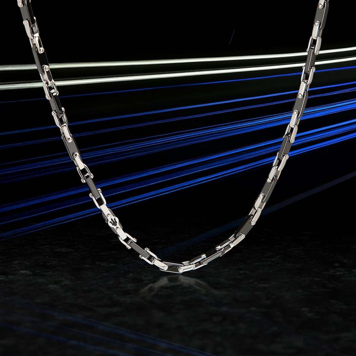 Collier CERAMIC black,stainless steel, MASERATI