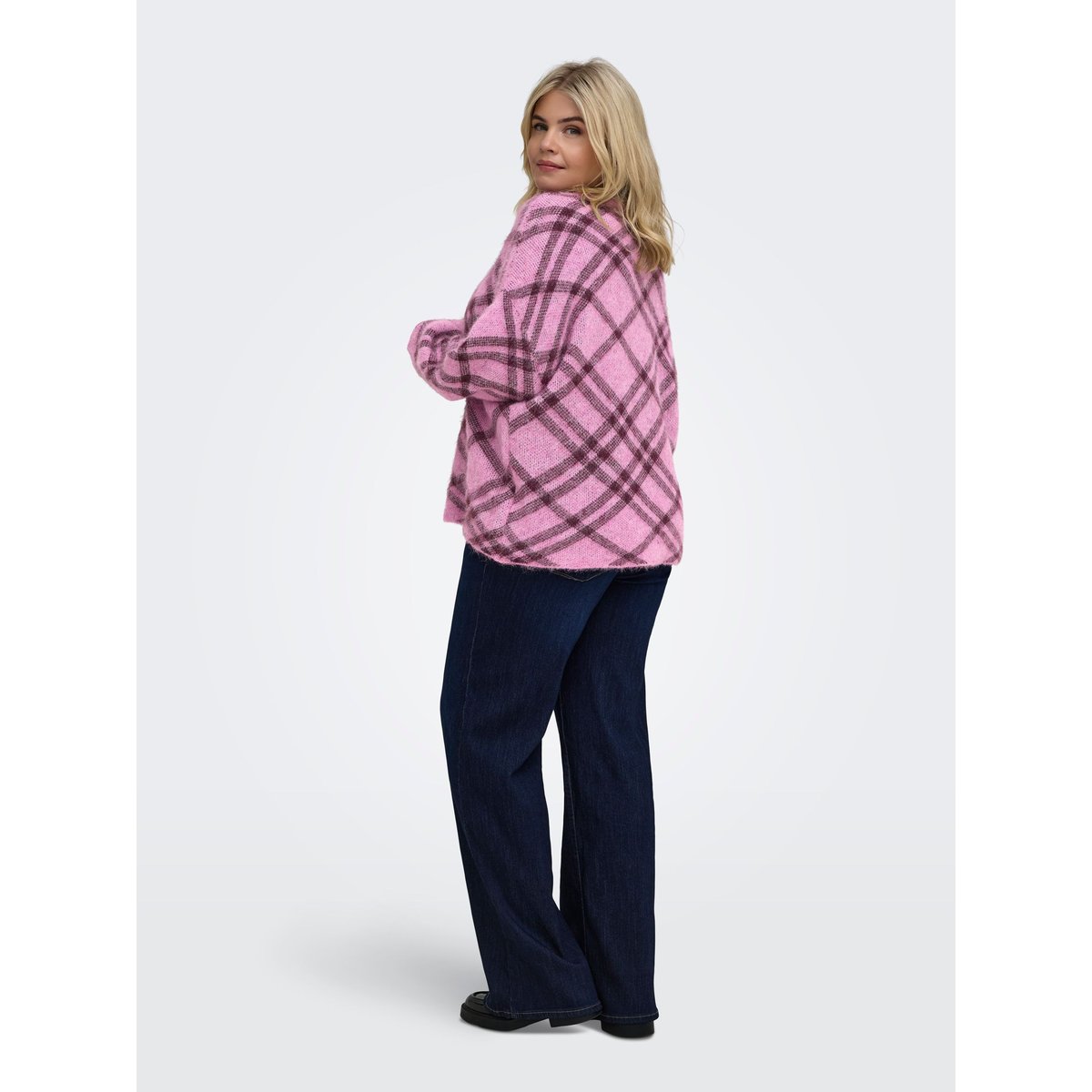 Pull En Maille cyclamen, ONLY CARMAKOMA