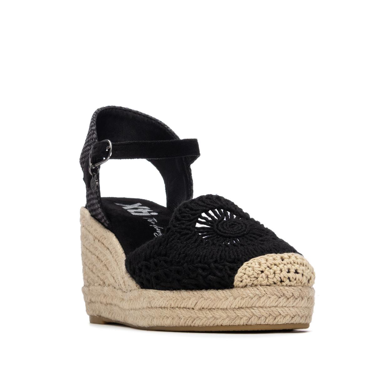 Chaussure Espadrilles Coin Décontractée Boucle noir, XTI