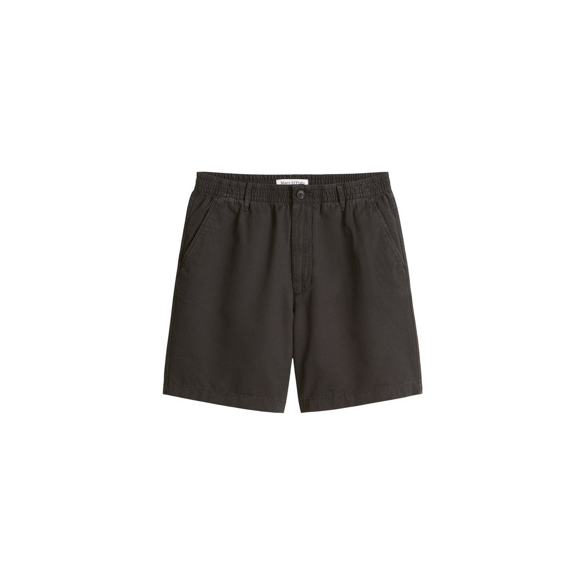 Short modèle Filip relaxed en coton bio et en lin gris foncé, MARC O’POLO DENIM