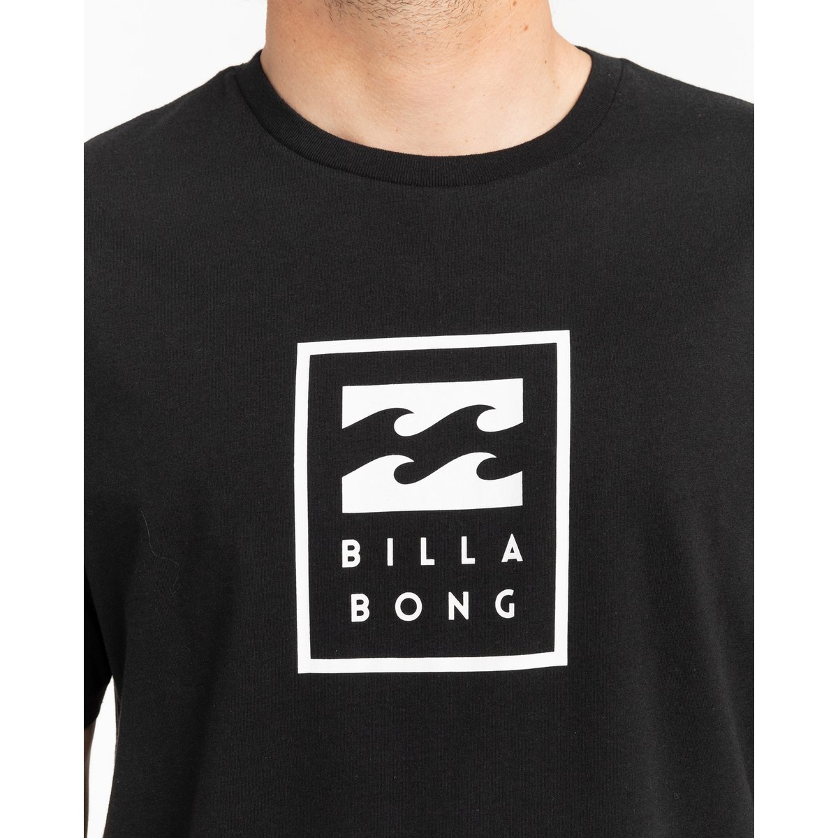 T shirt manches courtes UNITY STACKED noir black, BILLABONG