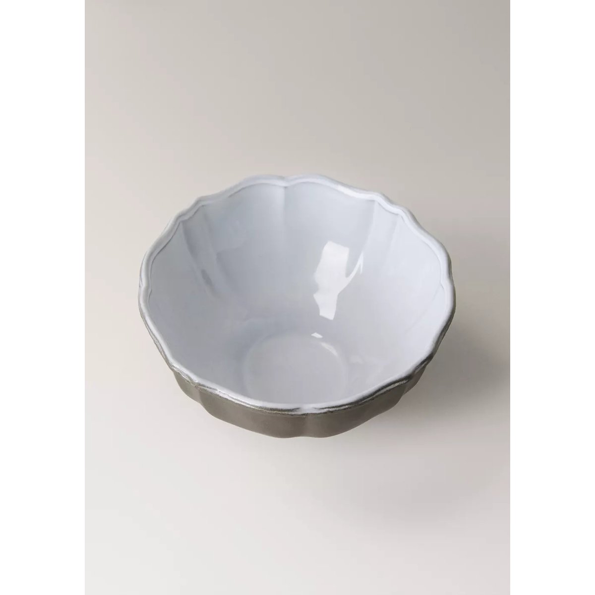 Petit bol en grès recyclé gris clair/pastel, MANGO HOME