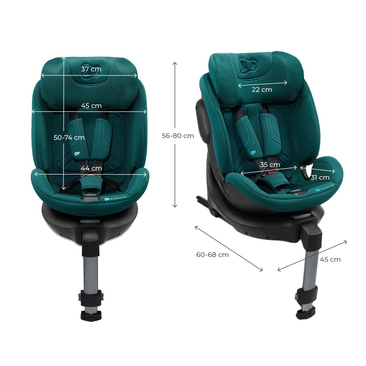 Siège auto Xrider² i-Size vert, KINDERKRAFT