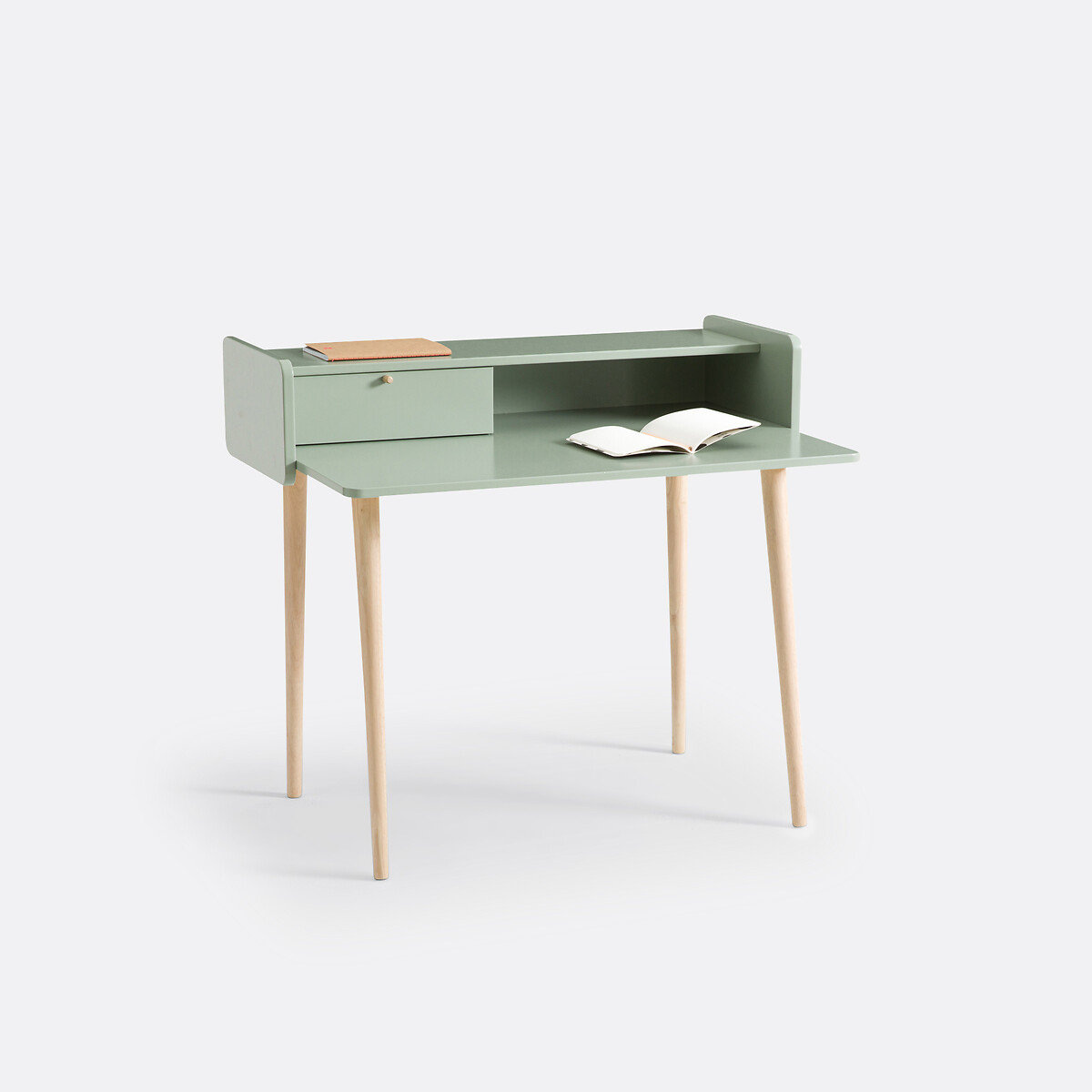 Bureau enfant avec réhausse Zag vert de gris, LA REDOUTE INTERIEURS