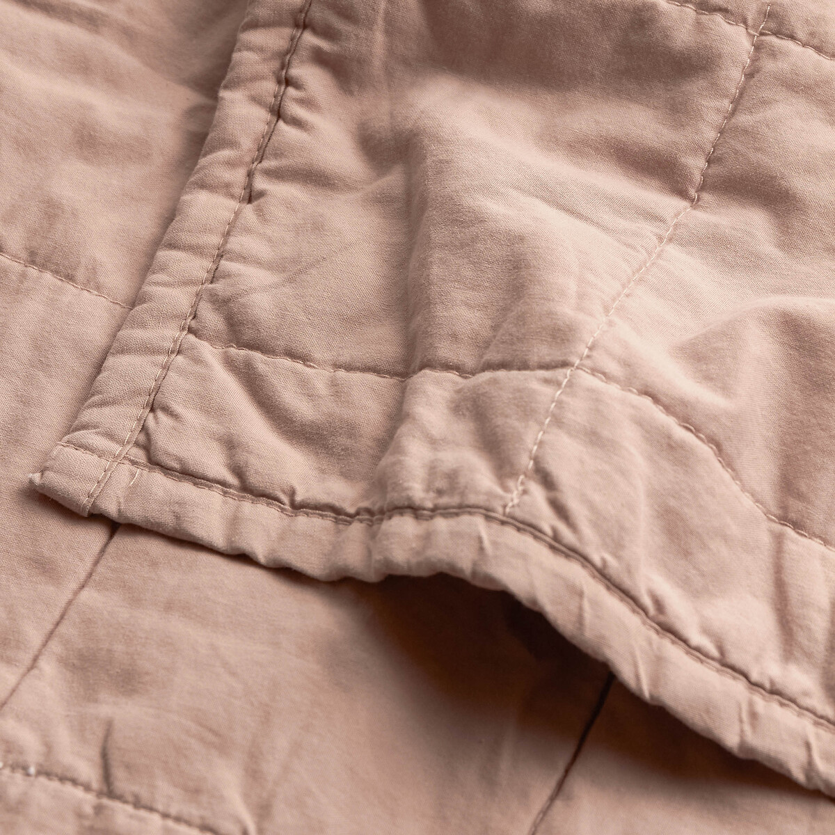 Hebden Quilted 100% Washed Cotton Bedspread - 150x200cm terracotta, YARD