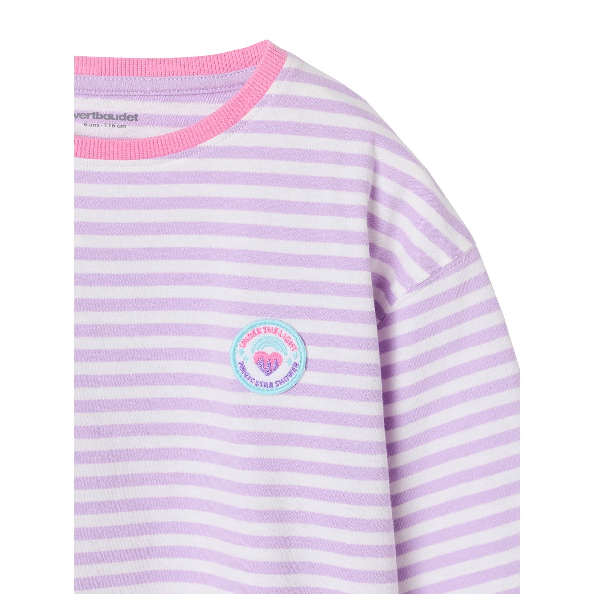 T-shirt manches longues violet, VERTBAUDET
