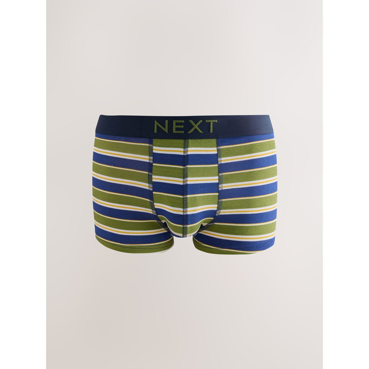Boxer taille basse rayures vertes/bleues, NEXT