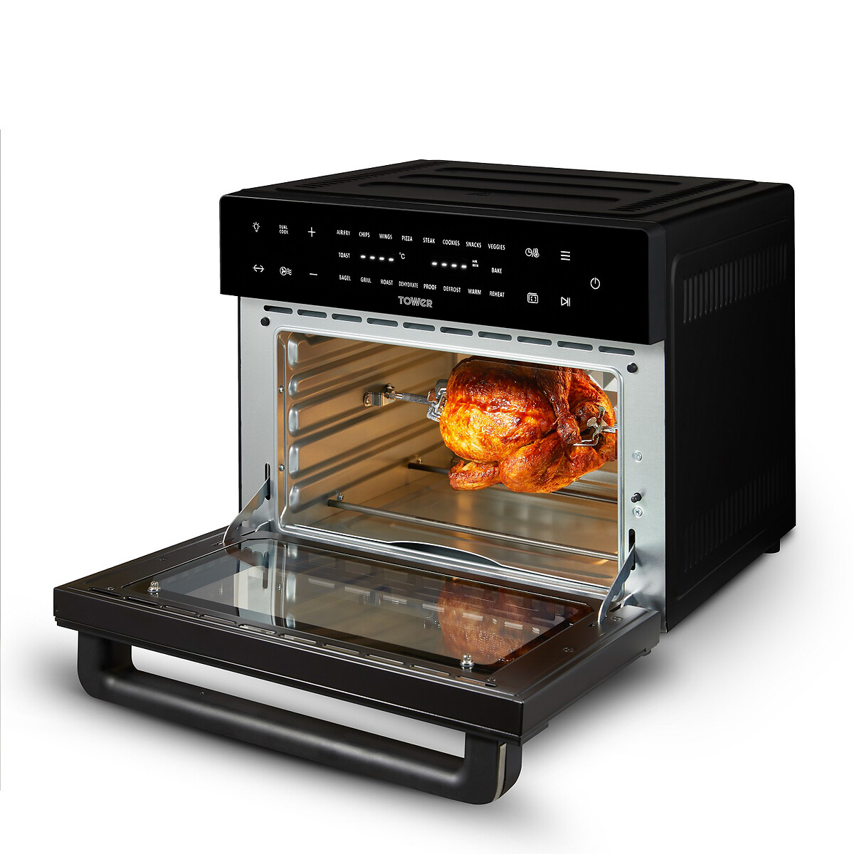 Vortx 30L Digital Air Fryer Oven - T17122 black, TOWER