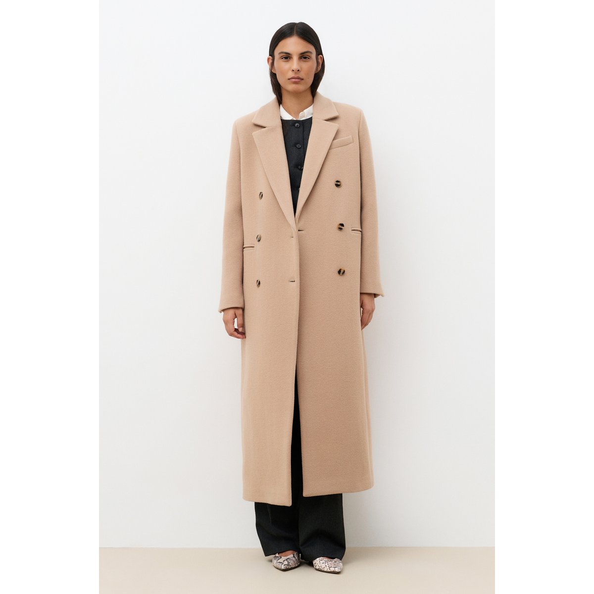 Manteau long droit GIACOMO camel, CAROLL