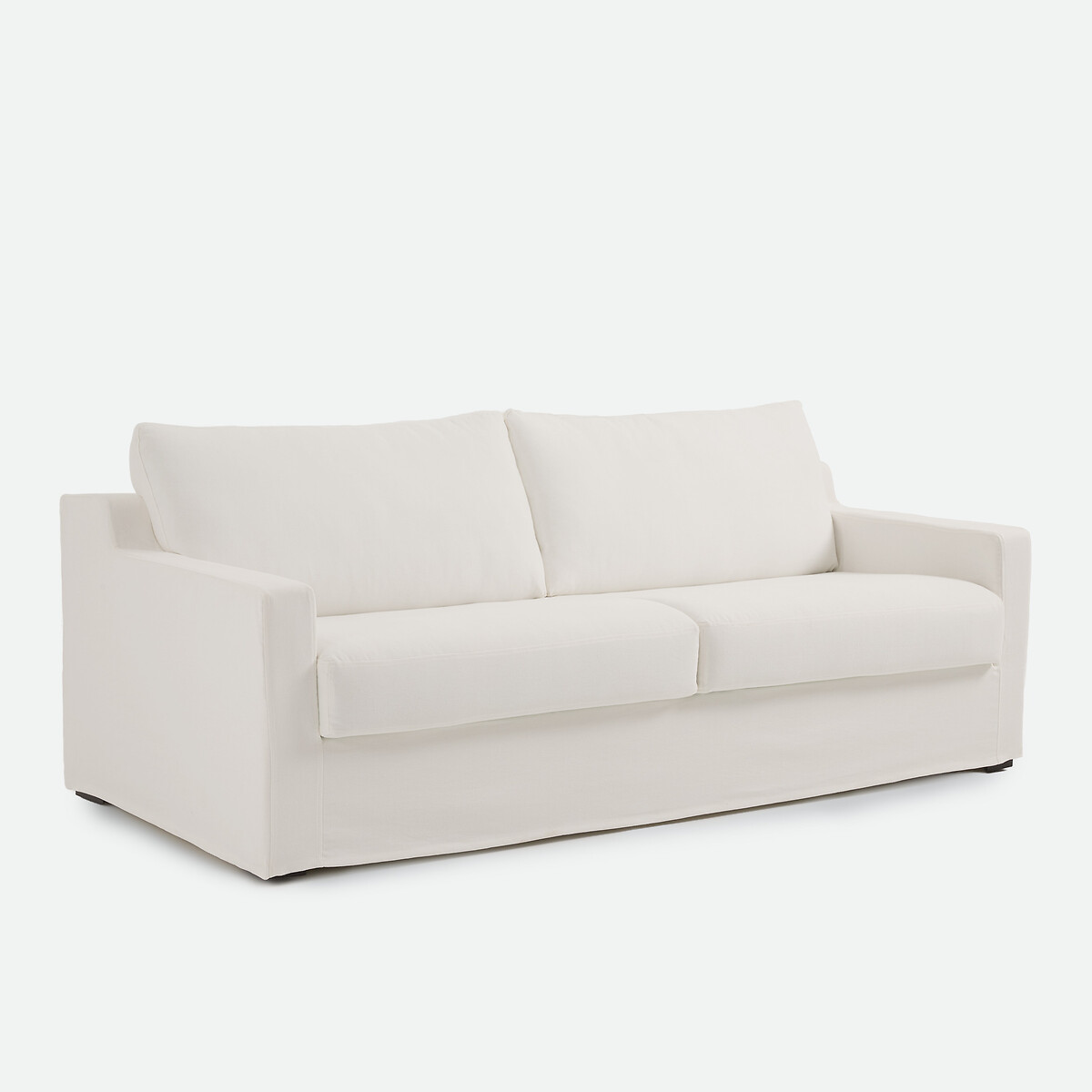 Canapé convertible déhoussable, 2, 3 ou 4 places, en coton et lin, LINETTO ecru, LA REDOUTE INTERIEURS