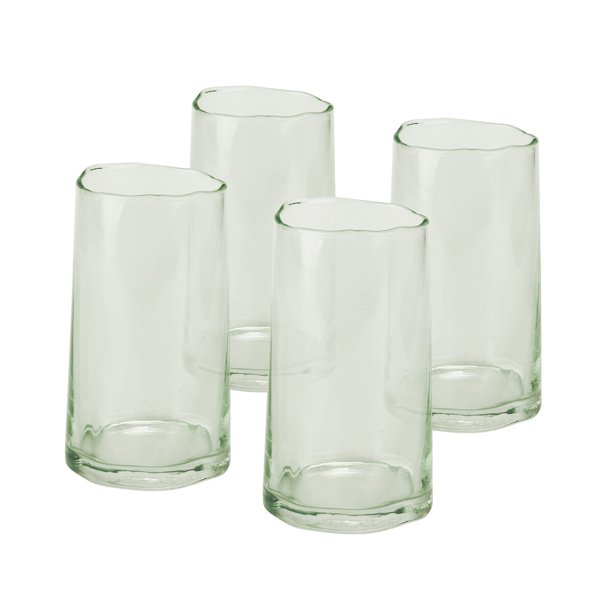 MADE.COM Set of 4 Afonso Hiball Glasses green, MADE