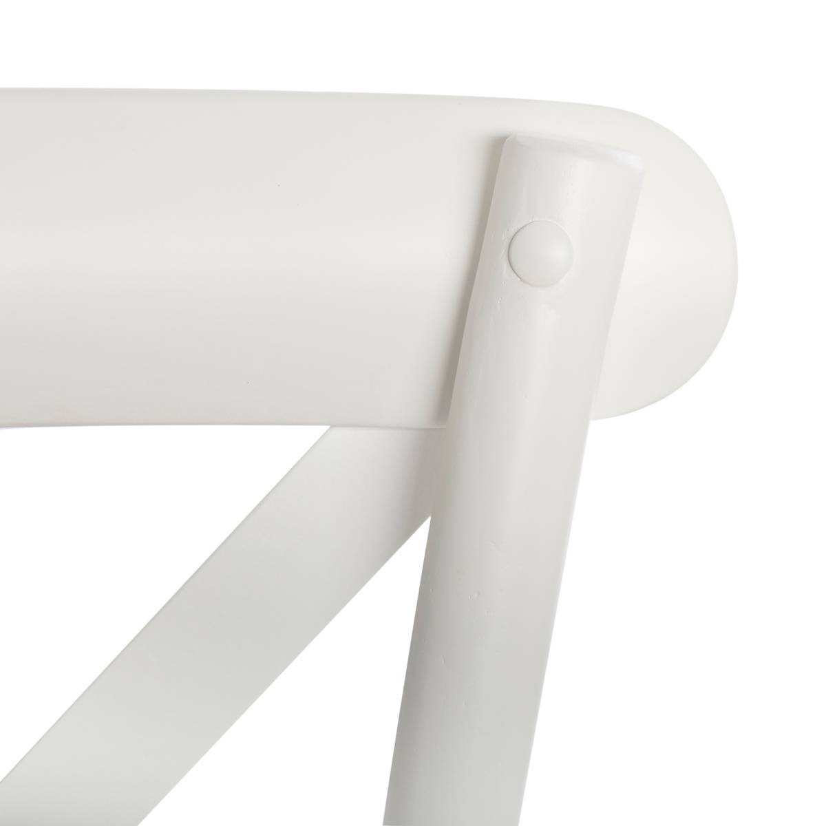 Chaise cannage bois de hêtre ISAK blanc, ATMOSPHERA