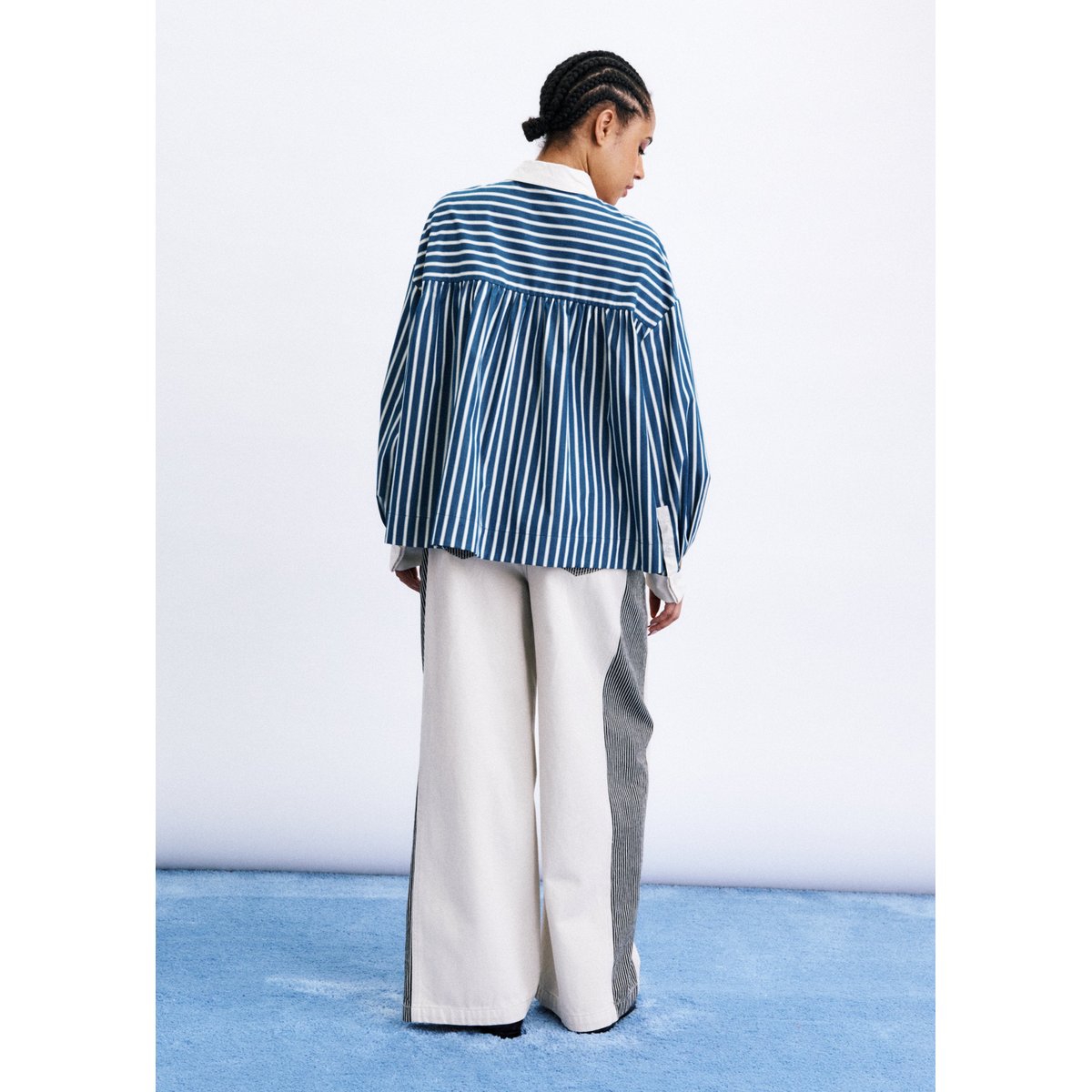 Chemise Mandrakia en coton MANDRAKIA bleu petrole, FRNCH
