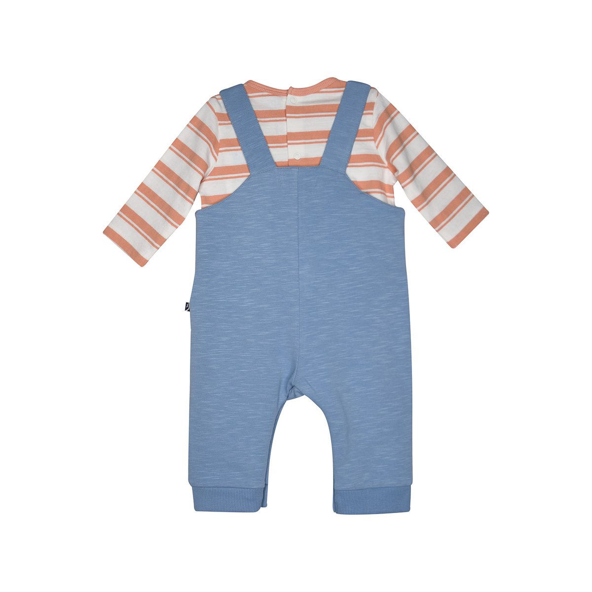 Tshirt salopette luigi maille long bebe bleu, SUCRE D'ORGE