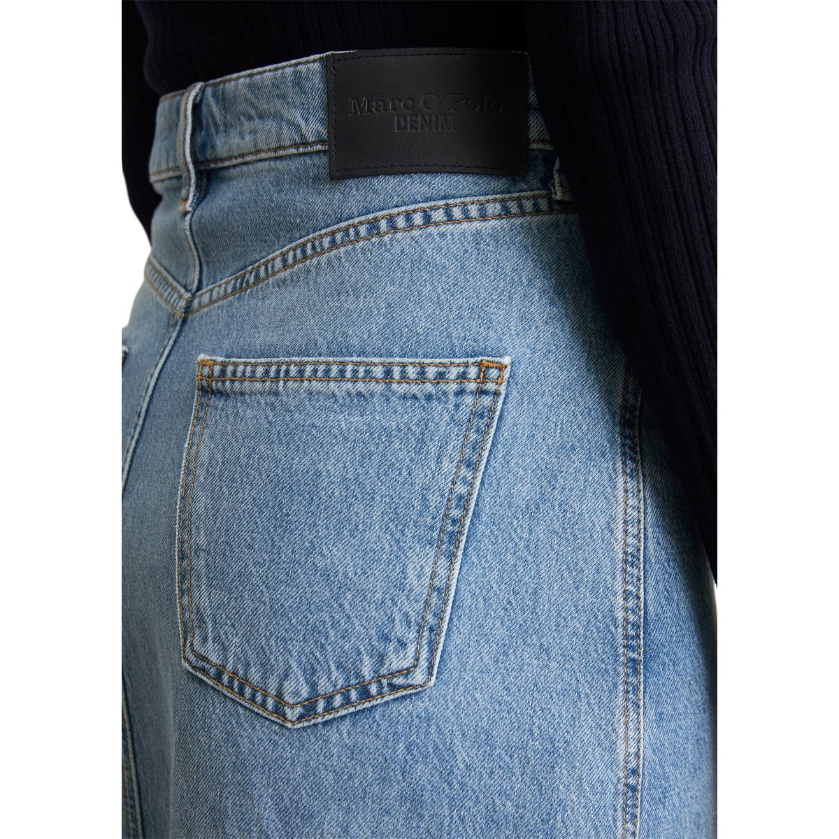Maxi-jupe en jean large sans stretch bleu, MARC O’POLO DENIM