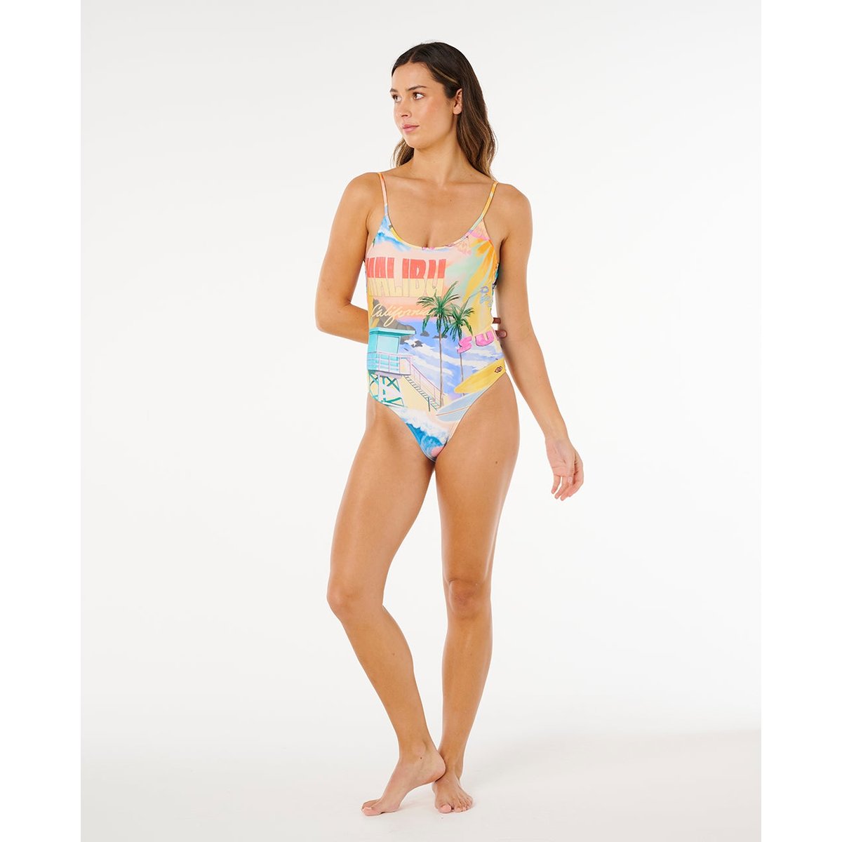 Maillot une pièce tanga Hotel Malibu multiple, RIP CURL