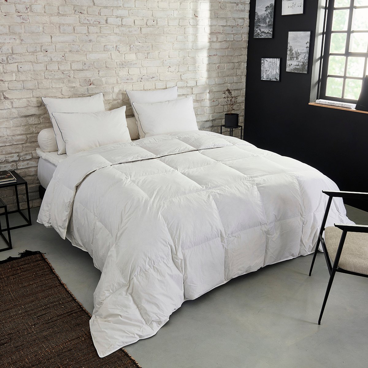 Couette Premium Naturelle Tempérée - 30% duvet blanc, DUNLOPILLO