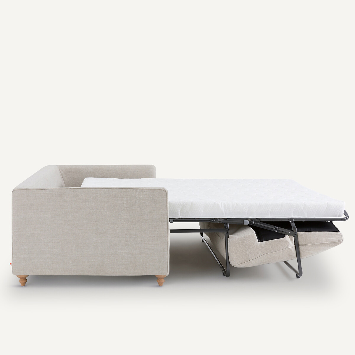 Canapé compact convertible coton et lin, Lazare beige, AM.PM