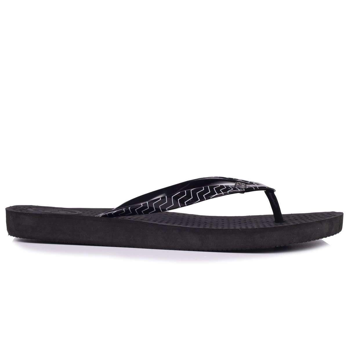 Tongs souples, légères, résistantes à l'affaissement et durable. noir, ISOTONER