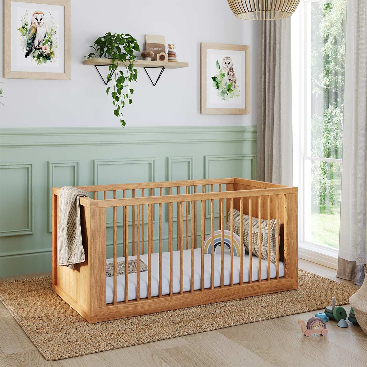 Lit bébé évolutif Montessori Bois massif  MARLEY bois, AKITEN RETAIL