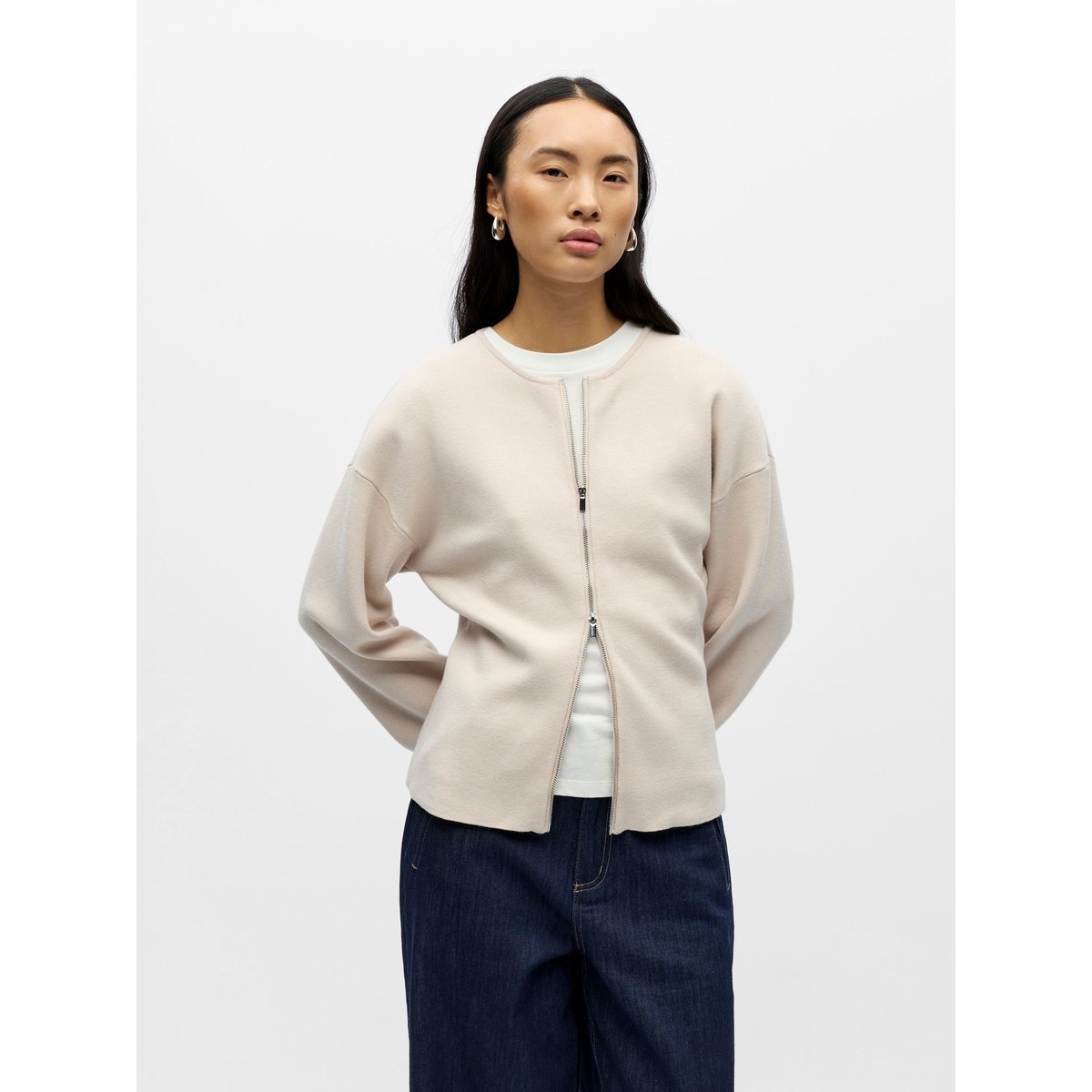 Cardigan silver gray, OBJECT
