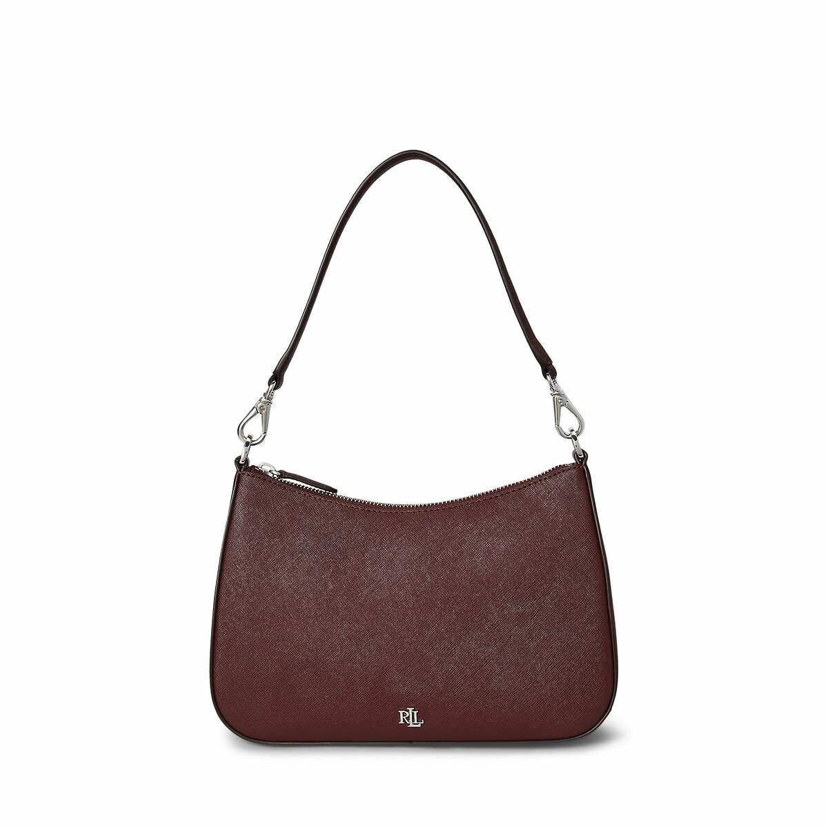 Sac en cuir porté épaule, DANNI M bordeaux, LAUREN RALPH LAUREN