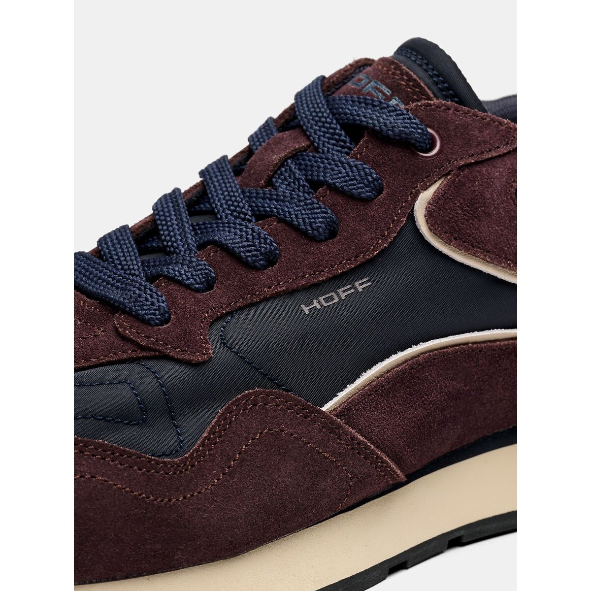 City Brown Mixed-Material Trainers dark brown, HOFF