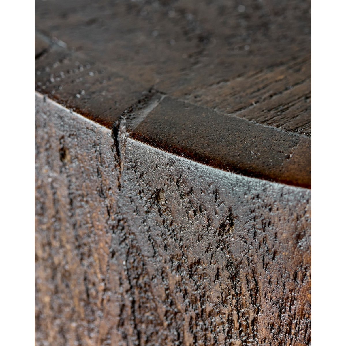 Tabouret en bois de manguier Woda marron, HOUSE DOCTOR