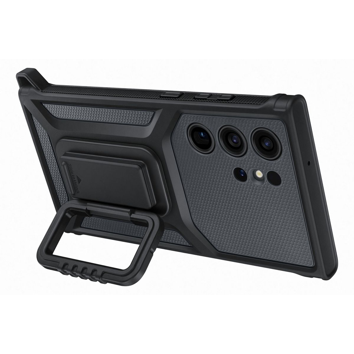 Coque S23 Ultra Renforcee support amovibl gris, SAMSUNG