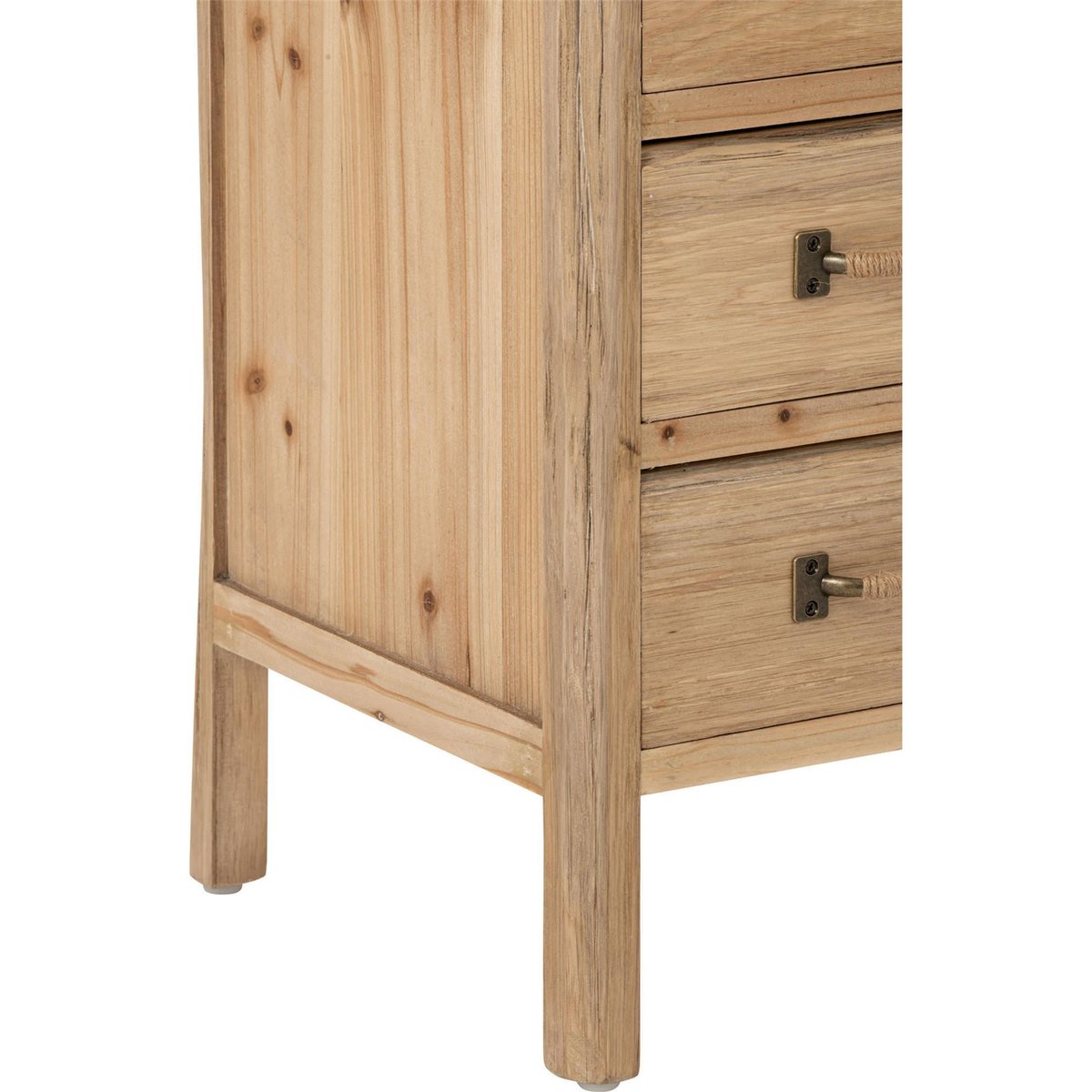 Commode haute en bois de sapin naturel, RECOLLECTION
