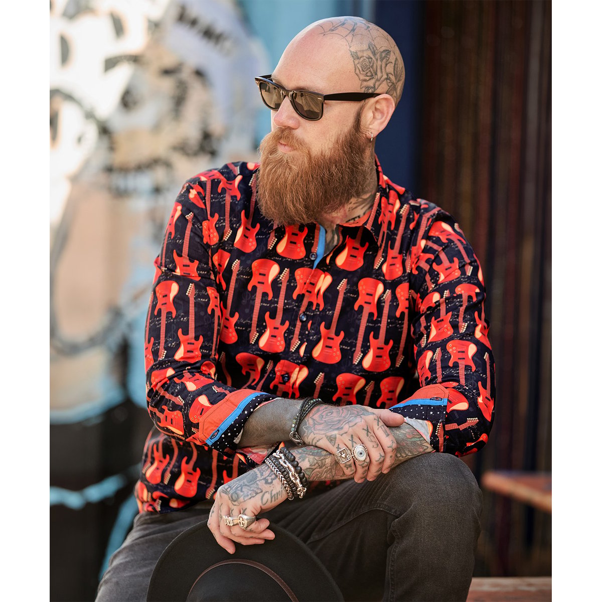 Chemise Chic à Double Col Distinction noir, JOE BROWNS