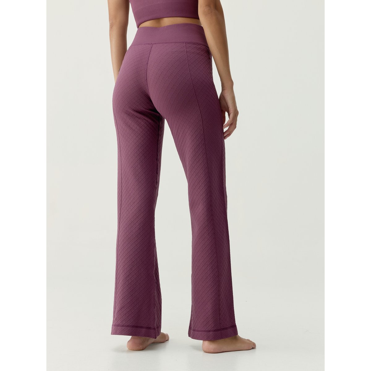 Pantalon de sport femme Eira effet gainant bordeaux intense, BORN