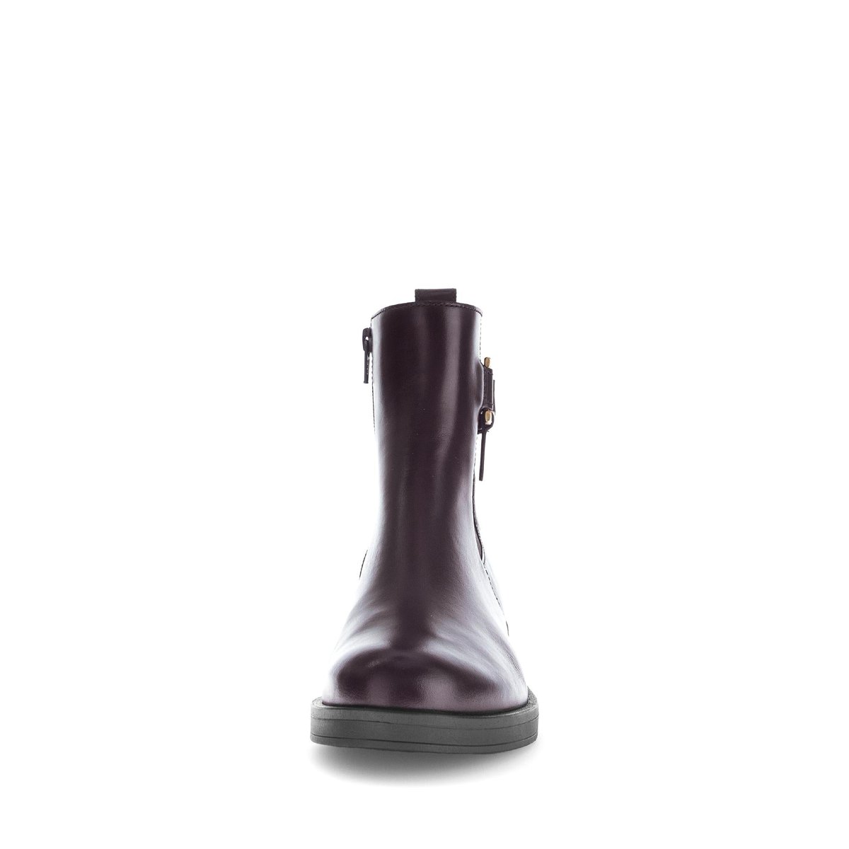 Bottines en cuir lisse à talon décroché marron, GABOR