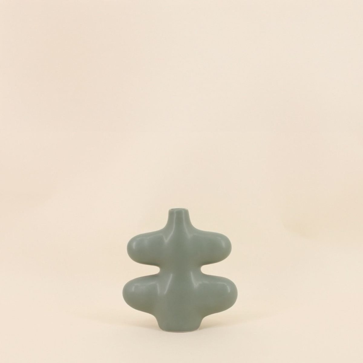 Set de 2 vases forme organique vert, ORNAMI