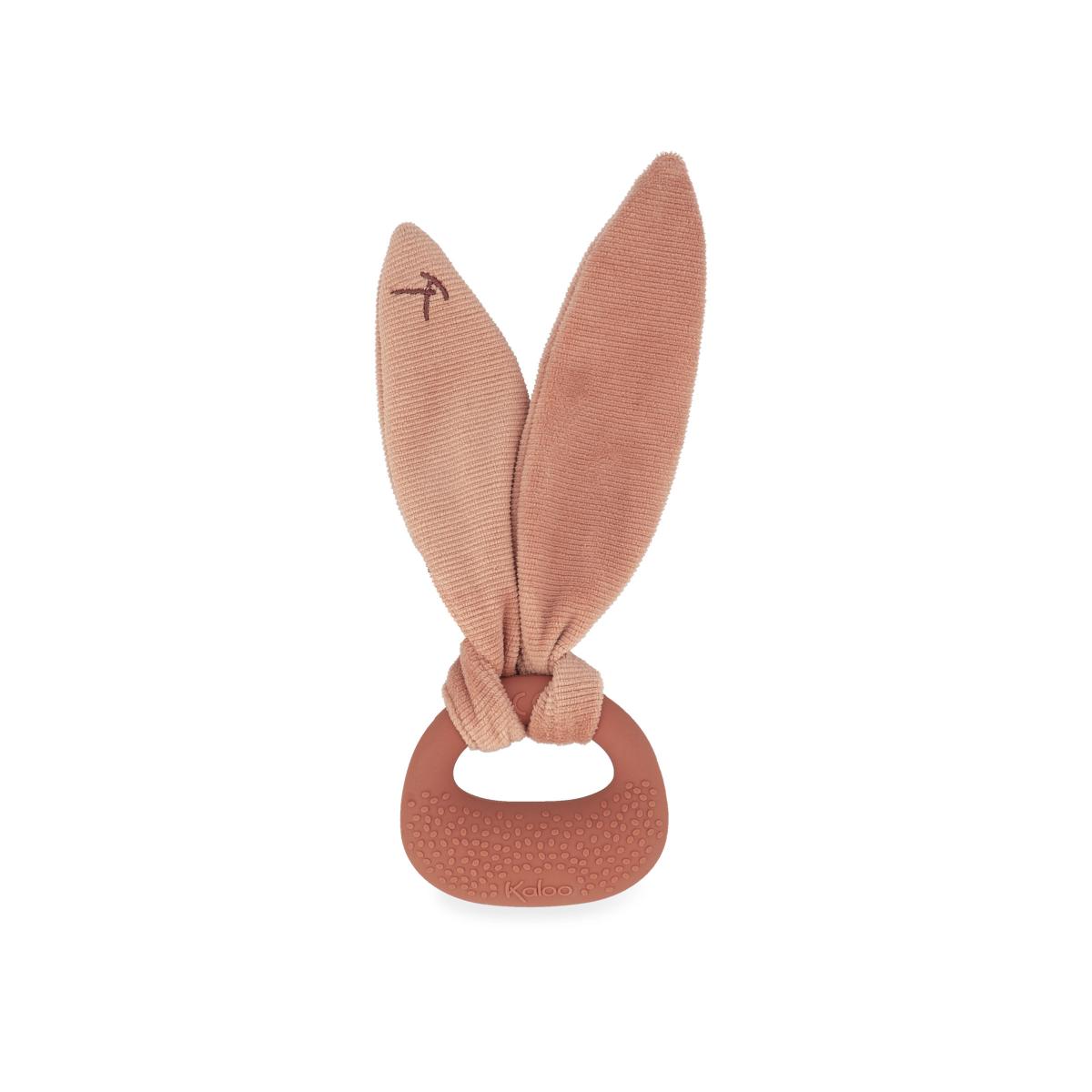 Anneau de dentition lapin en silicone terracotta, KALOO
